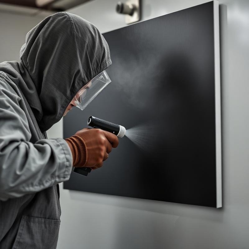 Pintura de painel em cabine