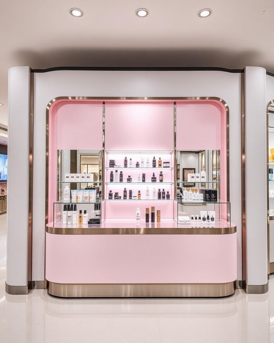 Quiosque personalizado do segmento Cosméticos